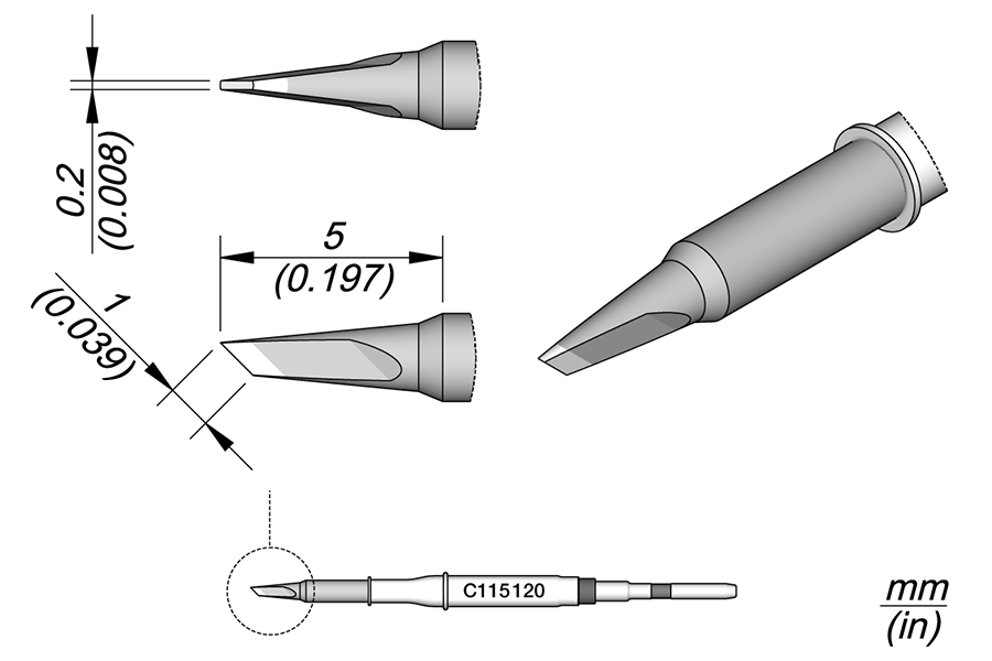 C115120 - Knife Cartridge 1 x 0.2